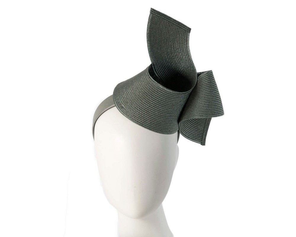 Cupids Millinery Women's Hat Green Modern olive fascinator by Max Alexander
