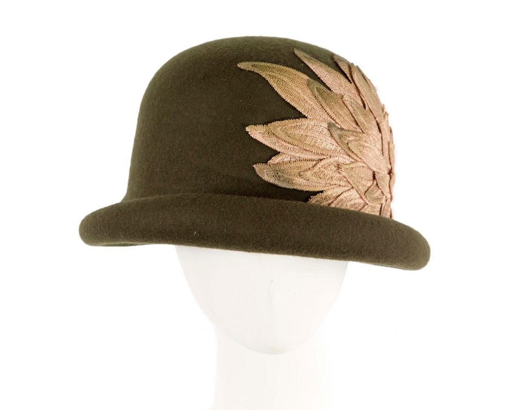 Cupids Millinery Women's Hat Green Olive winter fashion hat by Max Alexander