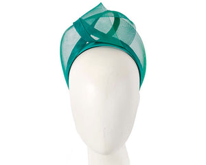 Cupids Millinery Women's Hat Green Teal fashion headband turban by Fillies Collection