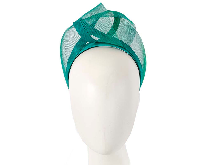 Cupids Millinery Women's Hat Green Teal fashion headband turban by Fillies Collection