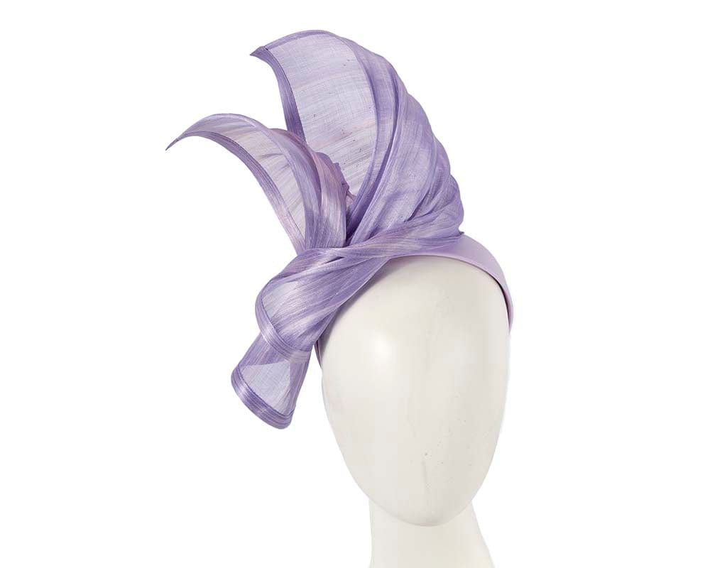 Cupids Millinery Women's Hat Lilac Bespoke lilac silk abaca racing fascinator by Fillies Collection