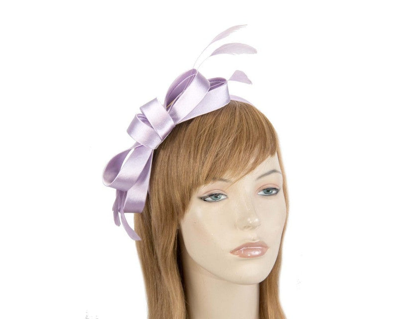 Cupids Millinery Women's Hat Lilac Lilac bow fascinator by Max Alexander