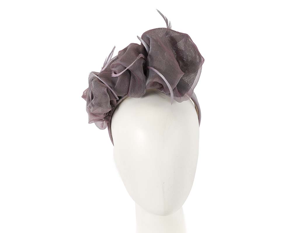 Cupids Millinery Women's Hat Lilac/Purple Bespoke headband fascinator by Cupids Millinery Melbourne