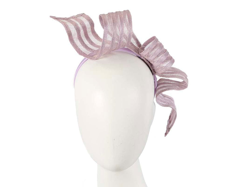 Cupids Millinery Women's Hat Lilac Stylish lilac racing fascinator by Max Alexander