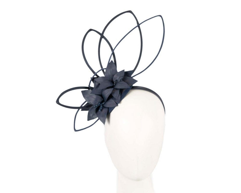 Cupids Millinery Women's Hat Navy Bespoke navy fascinator by Max Alexander