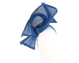 Cupids Millinery Women's Hat Navy Bespoke royal blue  jinsin racing fascinator by Fillies Collection