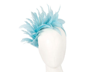 Cupids Millinery Women's Hat Navy Blue feather fascinator headband by Max Alexander