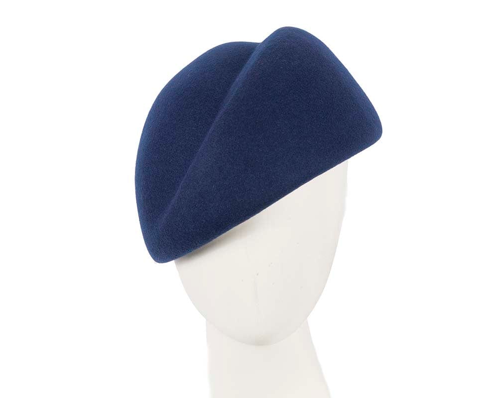 Cupids Millinery Women's Hat Navy Designers navy felt ladies winter hat