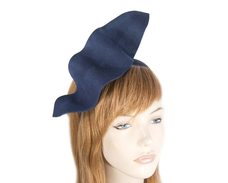 Cupids Millinery Women's Hat Navy Designers navy winter felt fascinator