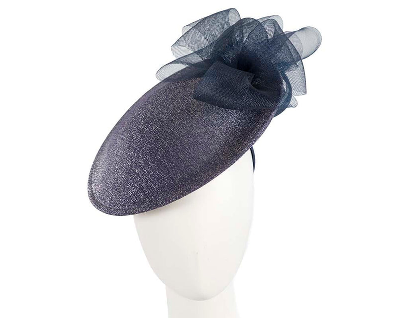 Cupids Millinery Women's Hat Navy Large designers navy fascinator by Cupids Millinery