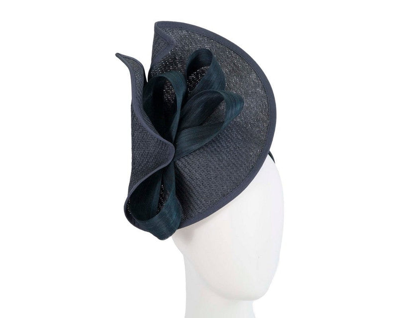 Cupids Millinery Women's Hat Navy Large navy Fillies Collection racing fascinator with bow