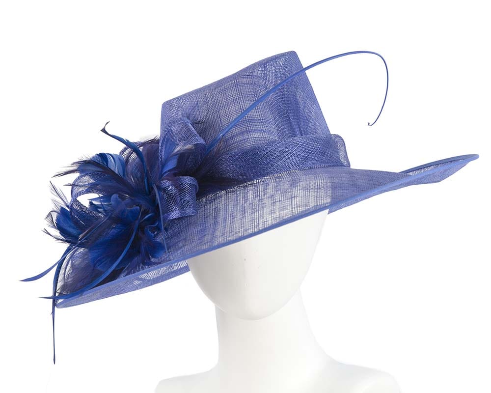 Cupids Millinery Women's Hat Navy Large Royal Blue Ladies Fashion Racing Hat by Cupids Millinery