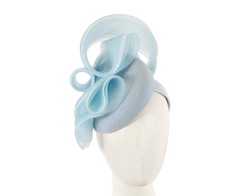 Cupids Millinery Women's Hat Navy Light blue winter racing fascinator by Fillies Collection