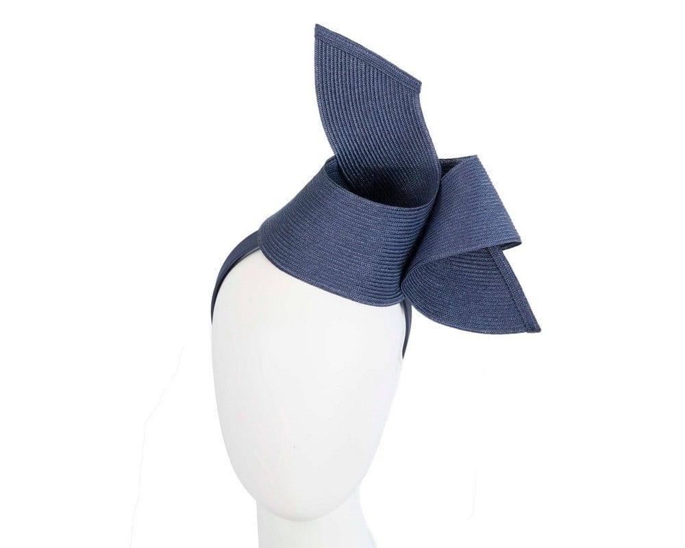 Cupids Millinery Women's Hat Navy Modern navy fascinator by Max Alexander