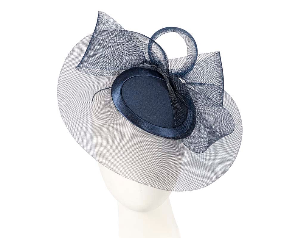 Cupids Millinery Women's Hat Navy Navy Custom Made Fashion Cocktail Hat