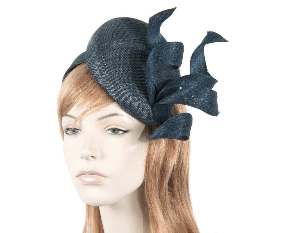 Cupids Millinery Women's Hat Navy Navy designers fascinator