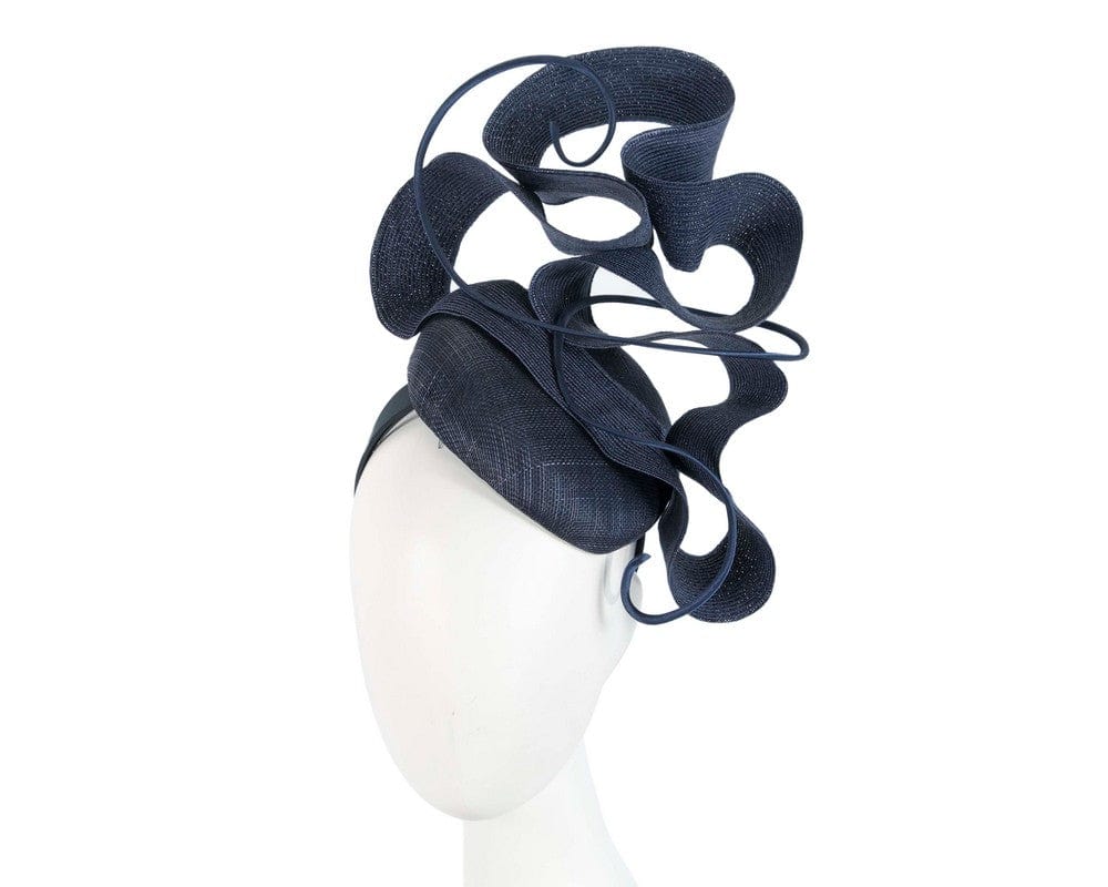 Cupids Millinery Women's Hat Navy Navy designers racing fascinator by Fillies Collection