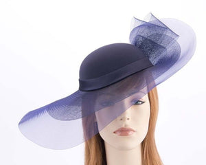 Cupids Millinery Women's Hat Navy Navy large brim custom made ladies hat