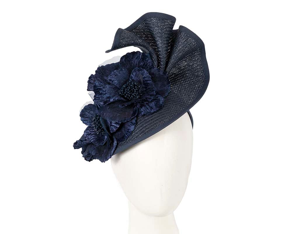 Cupids Millinery Women's Hat Navy Navy Melbourne Cup races fascinator by Fillies Collection