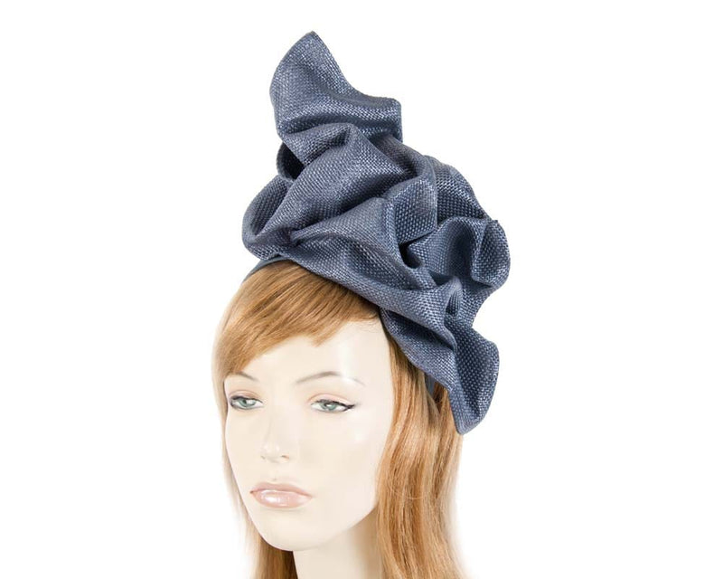 Cupids Millinery Women's Hat Navy Navy tailored fascinator