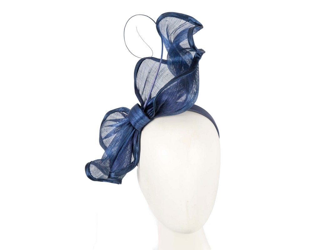 Cupids Millinery Women's Hat Navy Royal blue racing fascinator by Fillies Collection