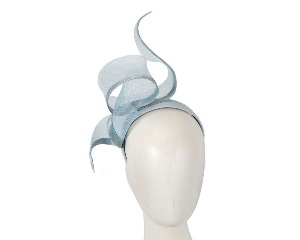 Cupids Millinery Women's Hat Navy Sculptured light blue racing fascinator by Fillies Collection