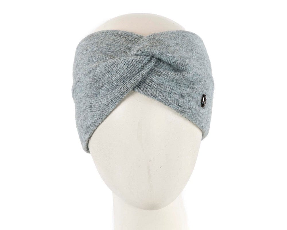 Cupids Millinery Women's Hat Navy/Silver Blue grey European Made woolen headband