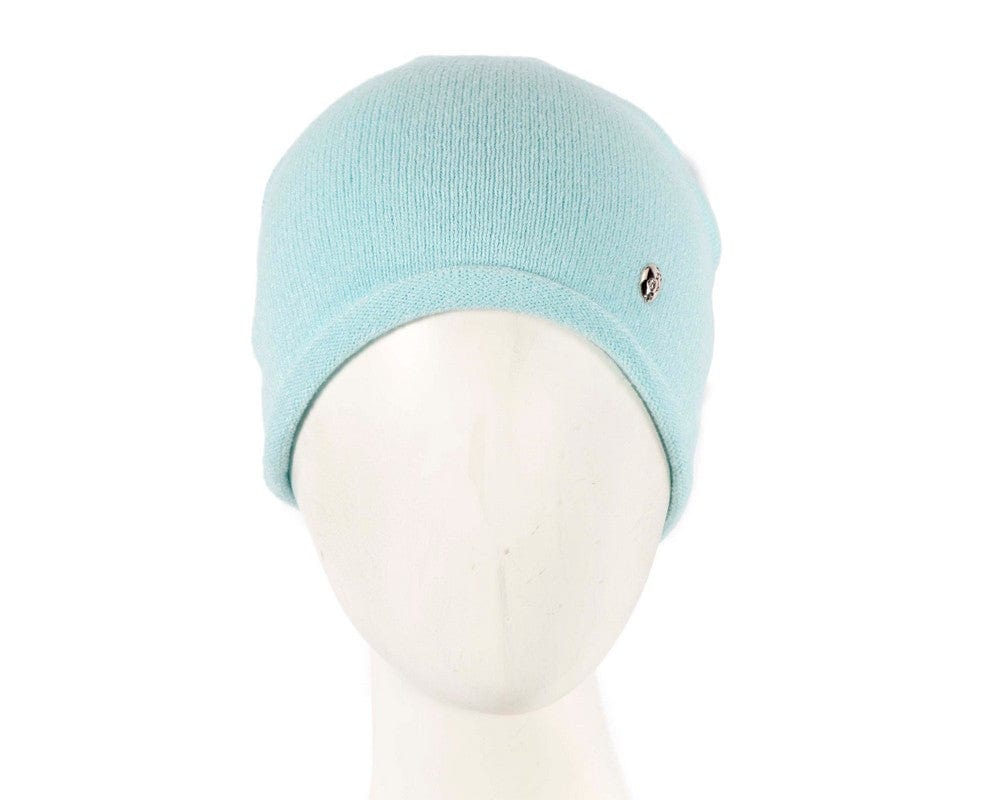 Cupids Millinery Women's Hat Navy Stylish warm European made light blue beanie