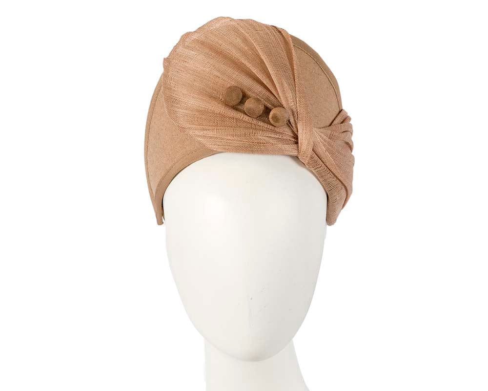 Cupids Millinery Women's Hat Nude Beige crown winter fascinator by Fillies Collection