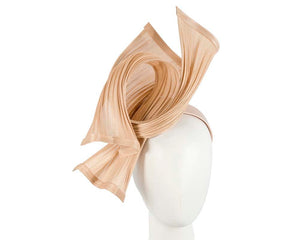 Cupids Millinery Women's Hat Nude Bespoke nude jinsin racing fascinator by Fillies Collection