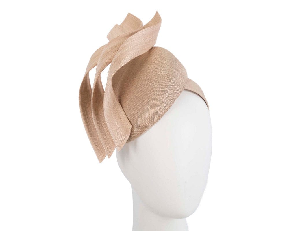 Cupids Millinery Women's Hat Nude Bespoke nude pillbox fascinator by Fillies Collection