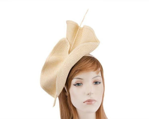 Cupids Millinery Women's Hat Nude Bright natural Max Alexander racing fascinator made in Australia MA686NT