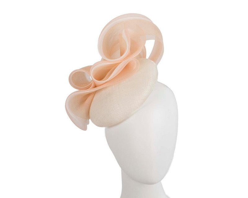 Cupids Millinery Women's Hat Nude/Cream Designers cream & nude pillbox fascinator by Fillies Collection