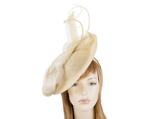 Cupids Millinery Women's Hat Nude Large nude plate fascinator by Max Alexander