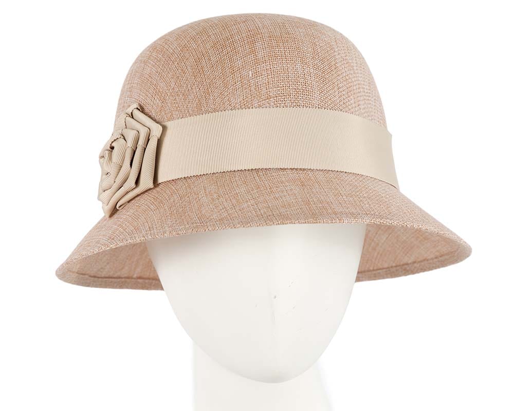 Cupids Millinery Women's Hat Nude Nude cloche hat by Max Alexander