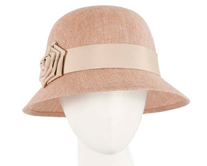 Cupids Millinery Women's Hat Nude Nude cloche hat by Max Alexander