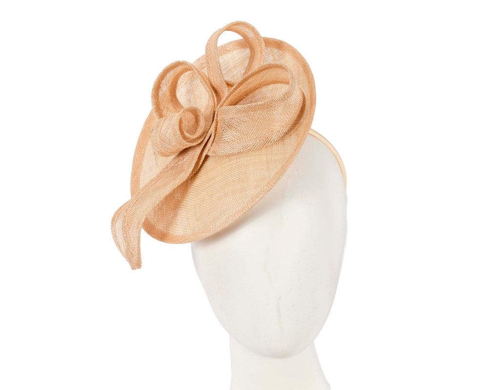 Cupids Millinery Women's Hat Nude Nude sinamay fascinator by Max Alexander