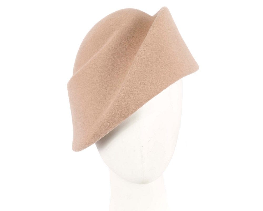 Cupids Millinery Women's Hat Nude Unique nude ladies winter felt fashion hat