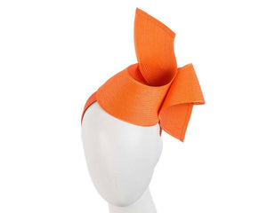 Cupids Millinery Women's Hat Orange Modern orange fascinator by Max Alexander