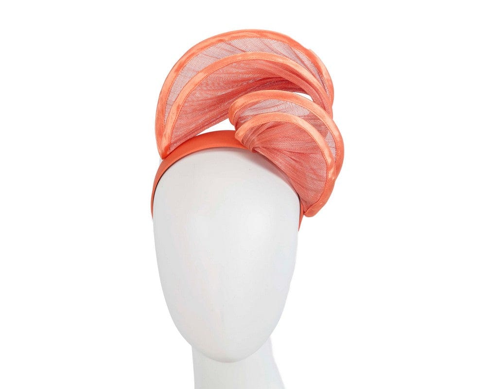 Cupids Millinery Women's Hat Orange Orange headband racing fascinator by Fillies Collection