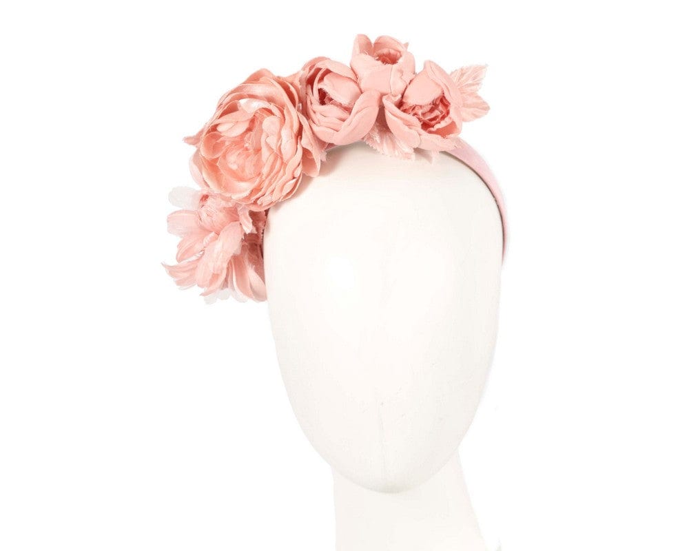 Cupids Millinery Women's Hat Pink Blush flower headband by Max Alexander