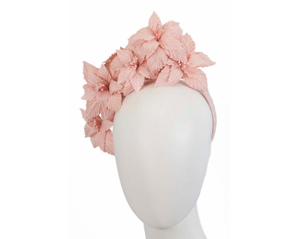 Cupids Millinery Women's Hat Pink Blush sculptured flower headband fascinator by Fillies Collection
