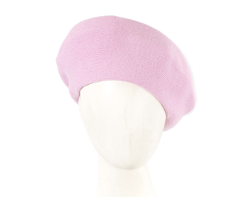 Cupids Millinery Women's Hat Pink Classic woven pink beret by Max Alexander