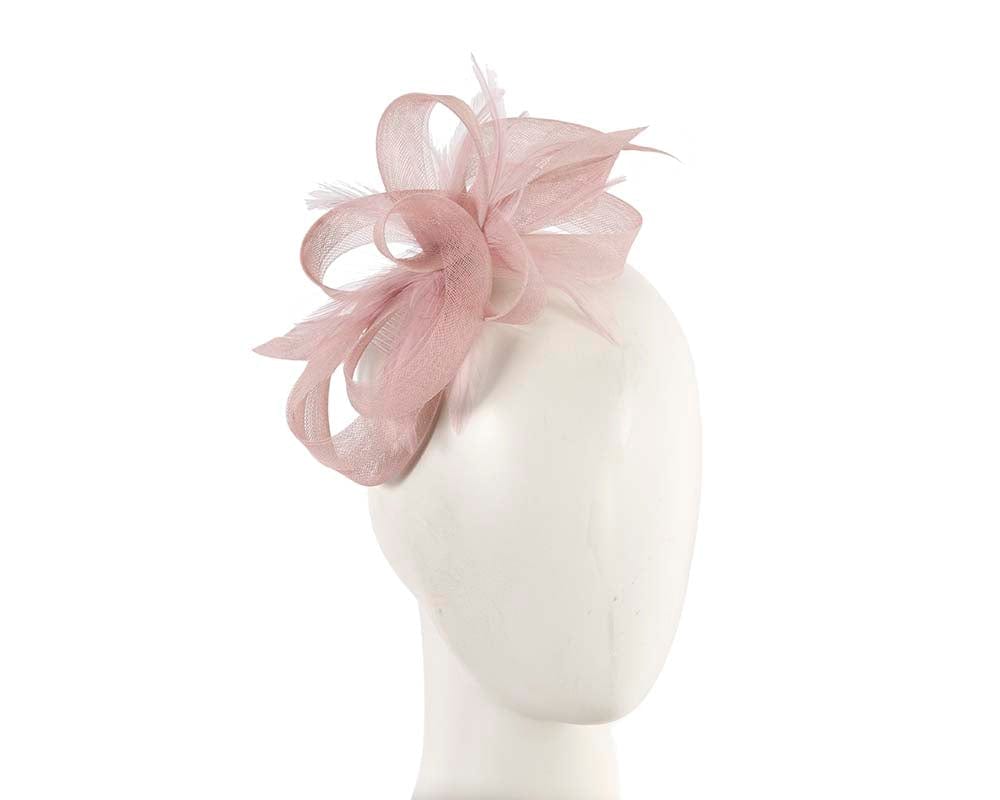 Cupids Millinery Women's Hat Pink Custom made dusty pink fascinator by Cupids Millinery