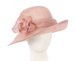 Cupids Millinery Women's Hat Pink Dusty Pink cloche hat by Max Alexander