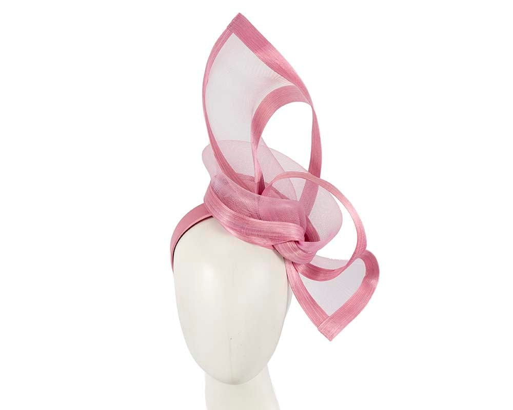 Cupids Millinery Women's Hat Pink Dusty Pink edgy racing fascinator by Fillies Collection