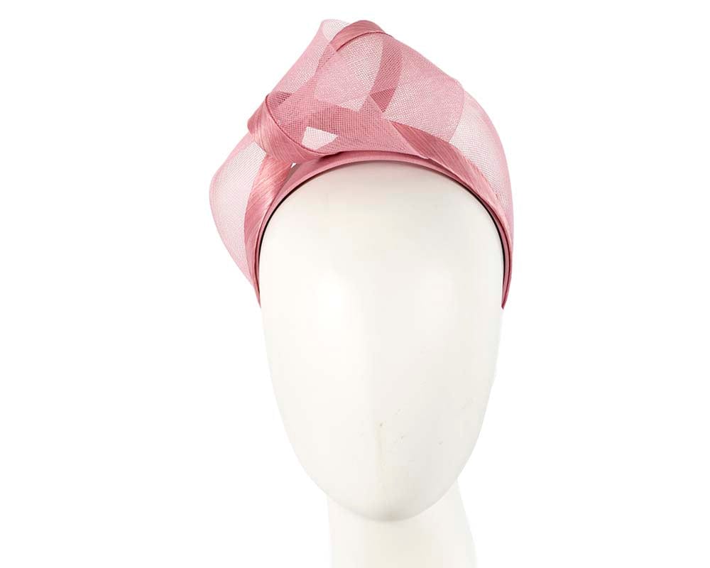 Cupids Millinery Women's Hat Pink Dusty Pink fashion headband turban by Fillies Collection