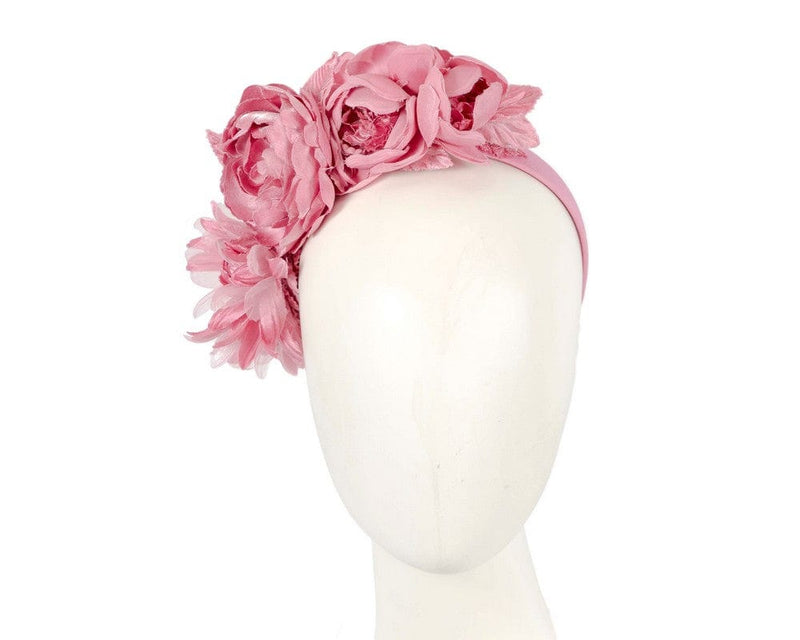 Cupids Millinery Women's Hat Pink Dusty pink flower headband by Max Alexander