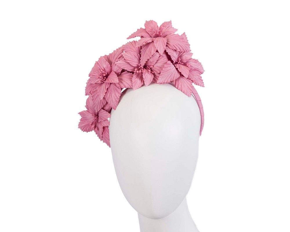 Cupids Millinery Women's Hat Pink Dusty pink sculptured flower headband fascinator by Fillies Collection
