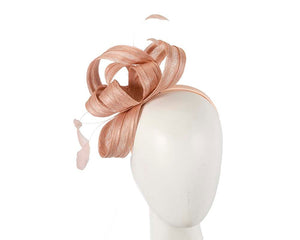 Cupids Millinery Women's Hat Pink/Nude Blush loops racing fascinator by Max Alexander